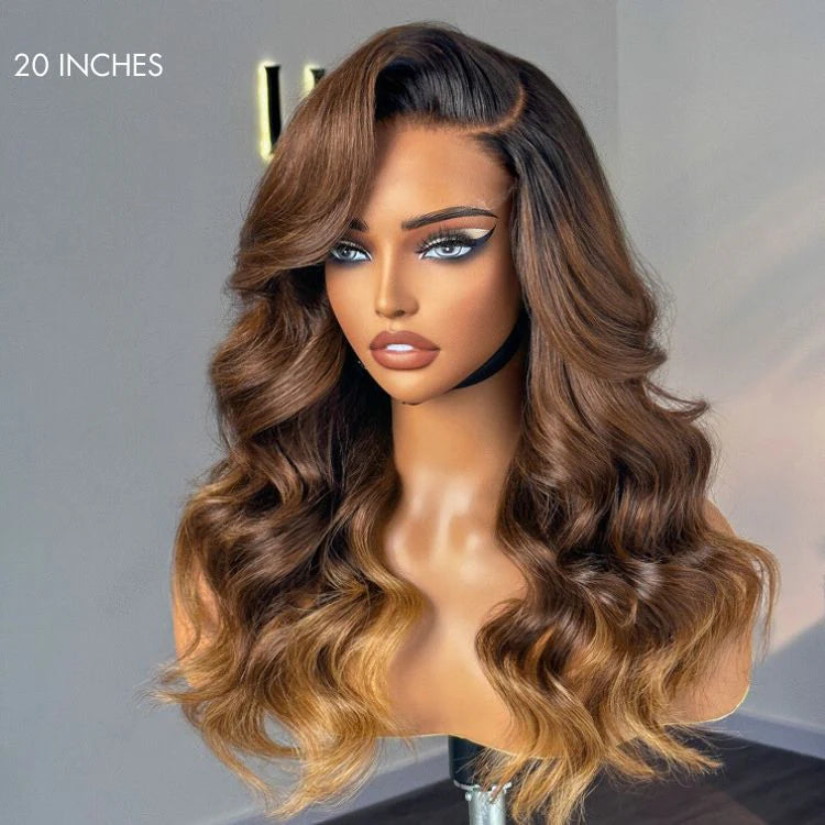 Luvme Hair PartingMax perruque sans colle vague de corps lâche 7x6 fermeture HD dentelle pré-épilée et blanchie prête à l'emploi