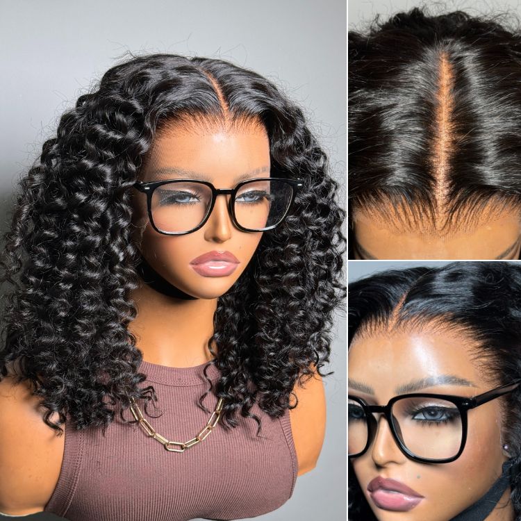 Perruque frontale prête à l’emploi 13x5 | Perruque longue en dentelle HD sans colle Nature Max Deep Wave d'une oreille à l'autre