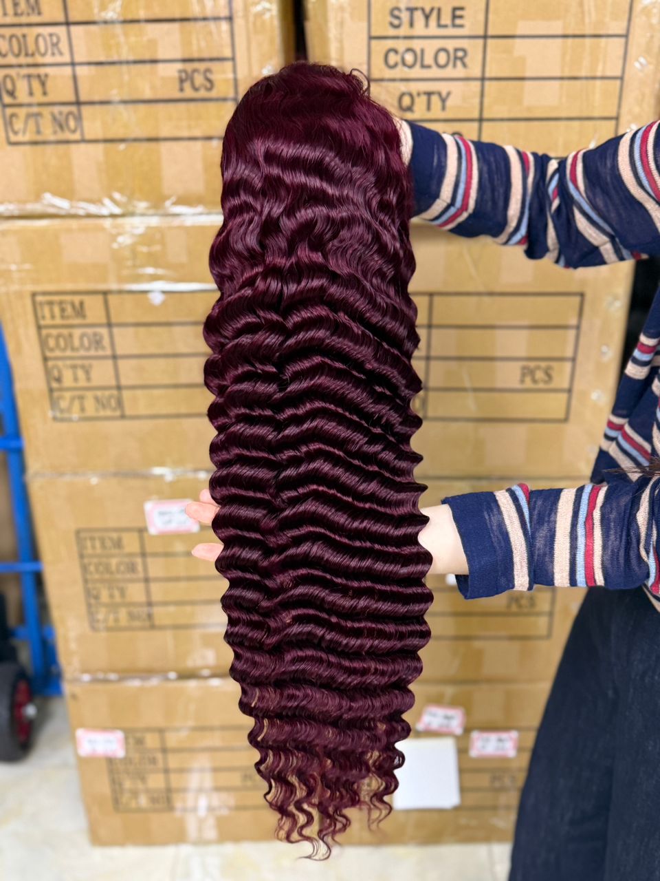 Color# deep wave / water wave 13x4 full frontal wig New