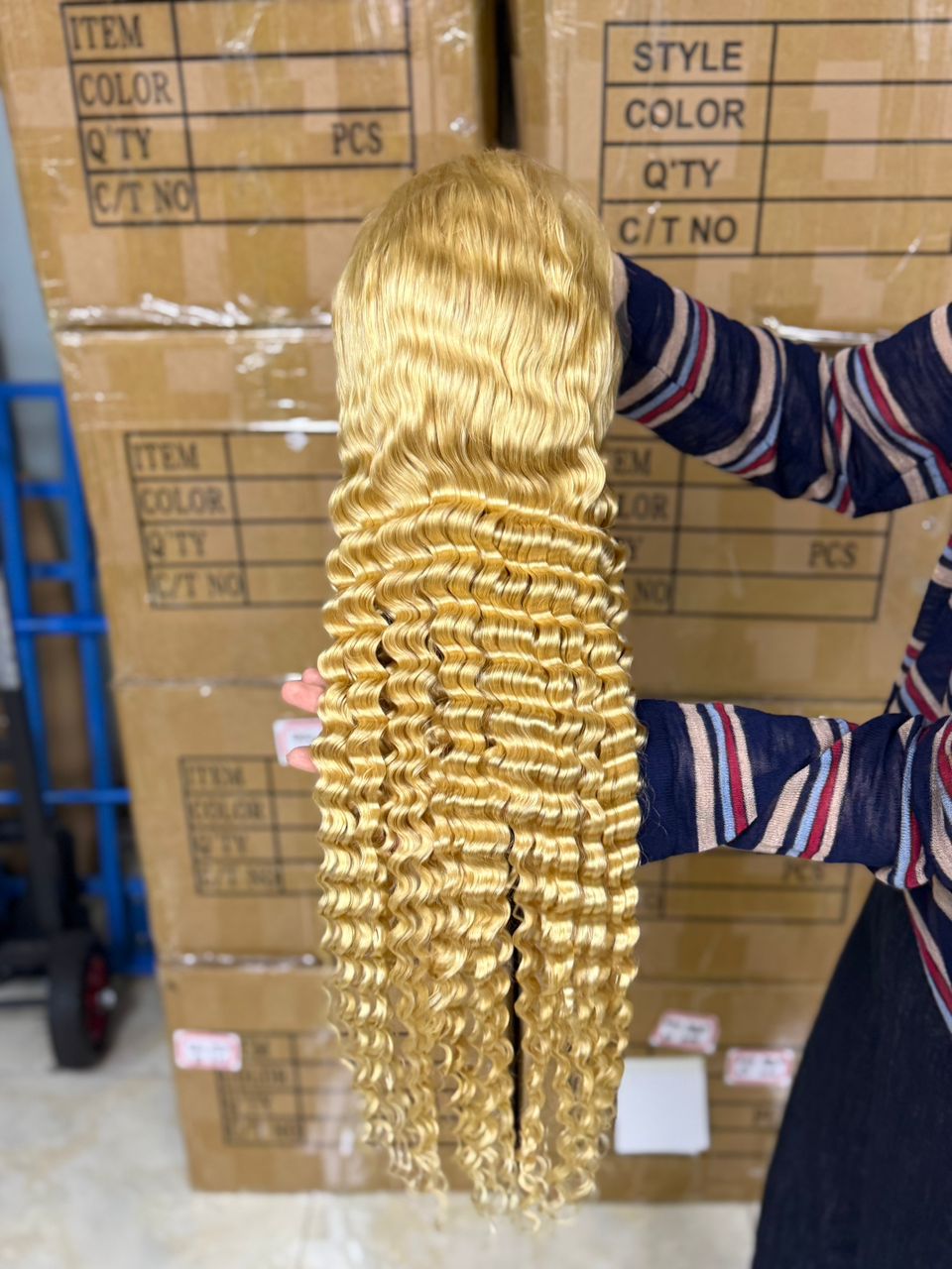 Color# deep wave / water wave 13x4 full frontal wig New