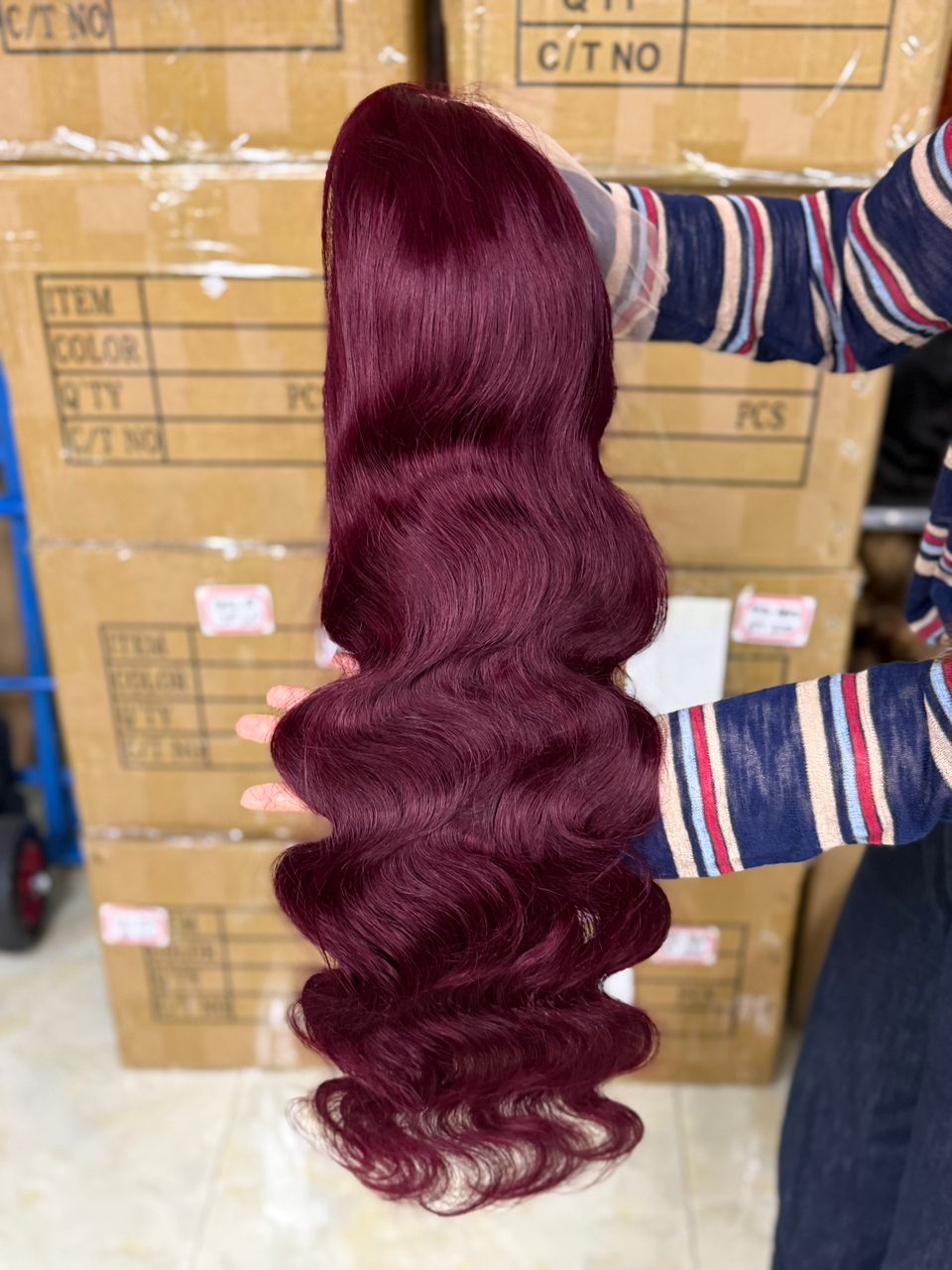 613# blonde straight / body wave 13x4 full frontal wig New