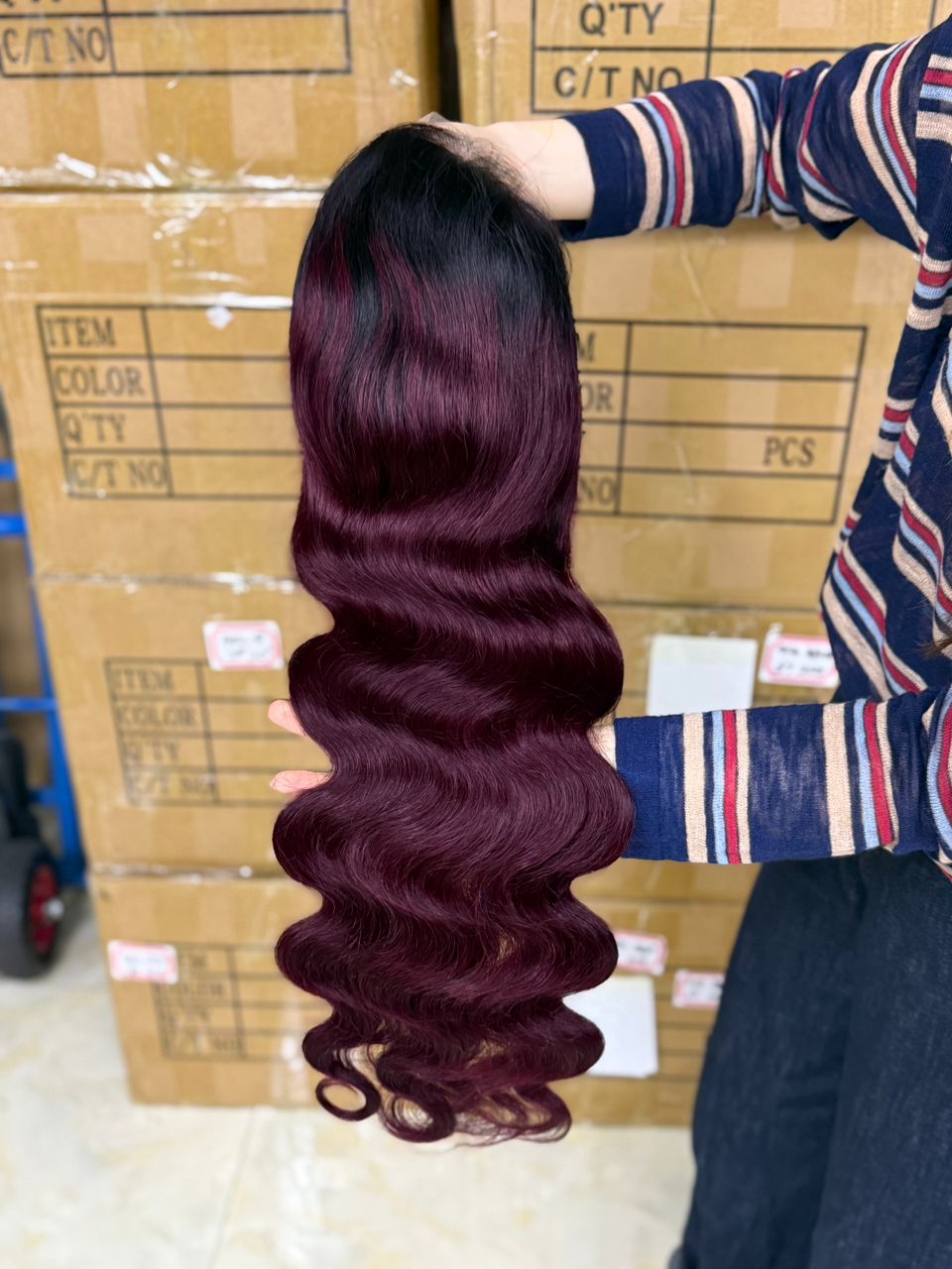 613# blonde straight / body wave 13x4 full frontal wig New