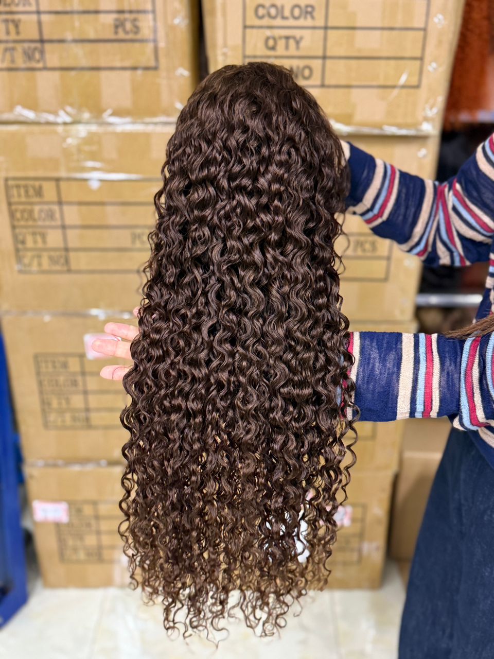 Color# water wave 13x4 full frontal wig New