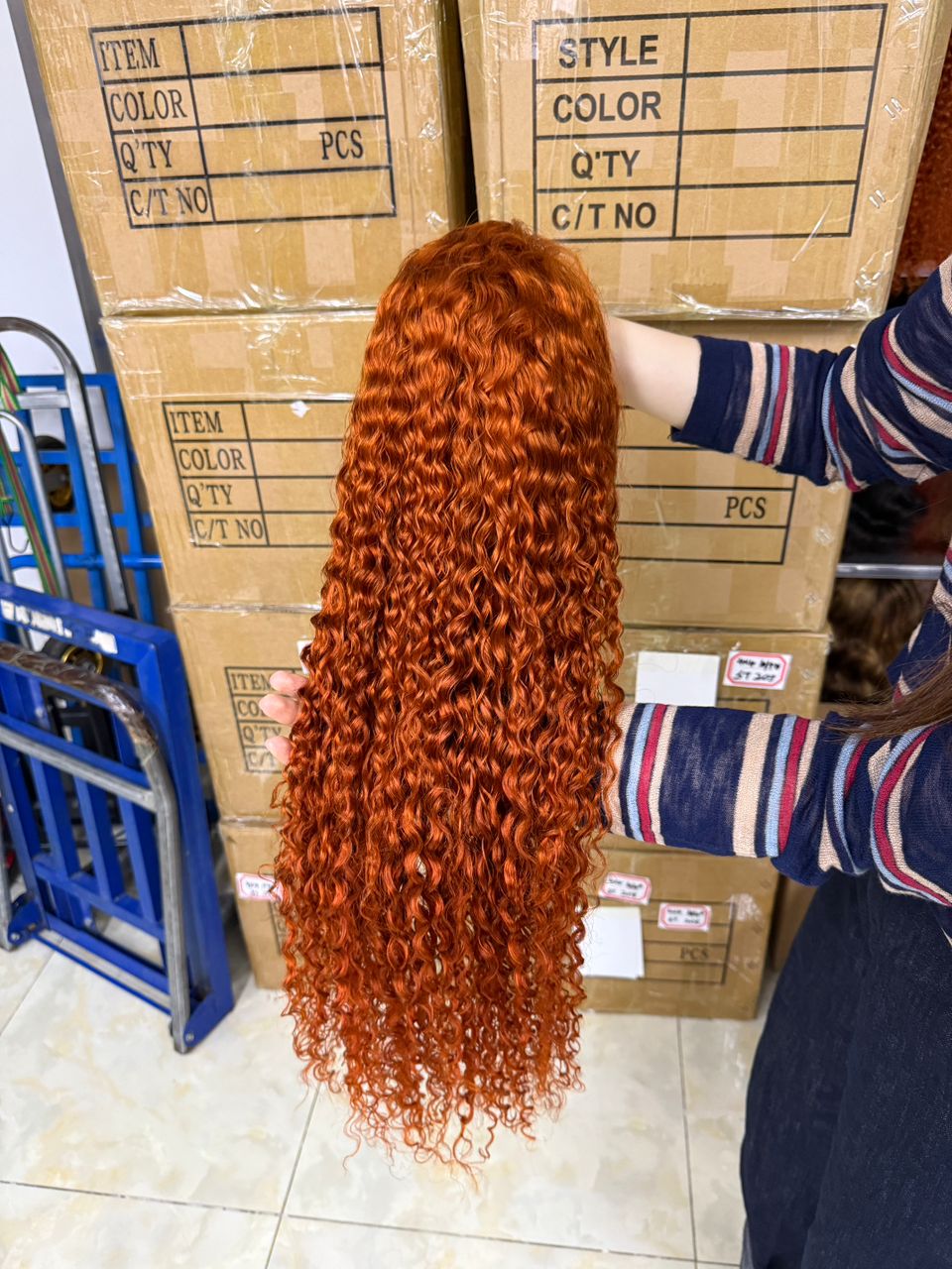 Color# water wave 13x4 full frontal wig New