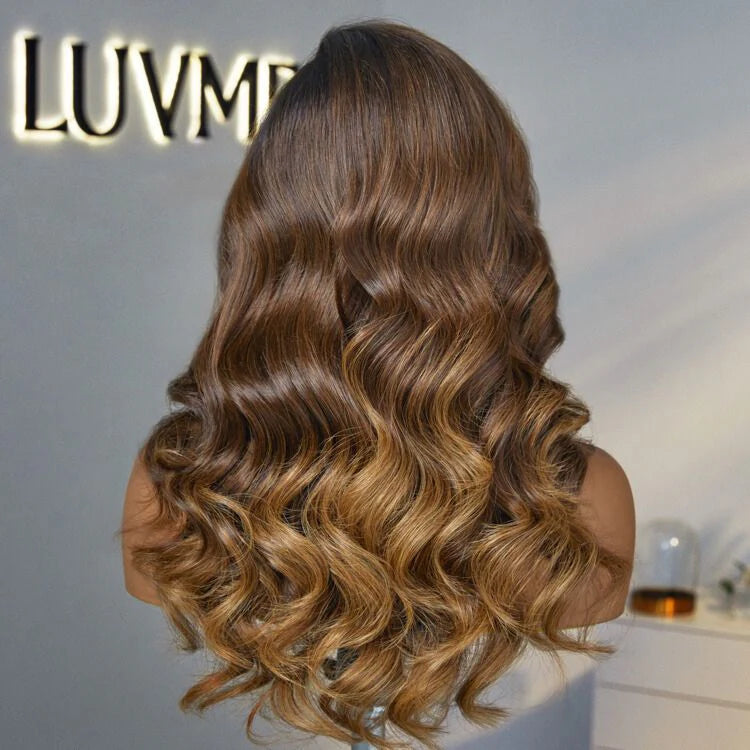 Luvme Hair PartingMax perruque sans colle vague de corps lâche 7x6 fermeture HD dentelle pré-épilée et blanchie prête à l'emploi