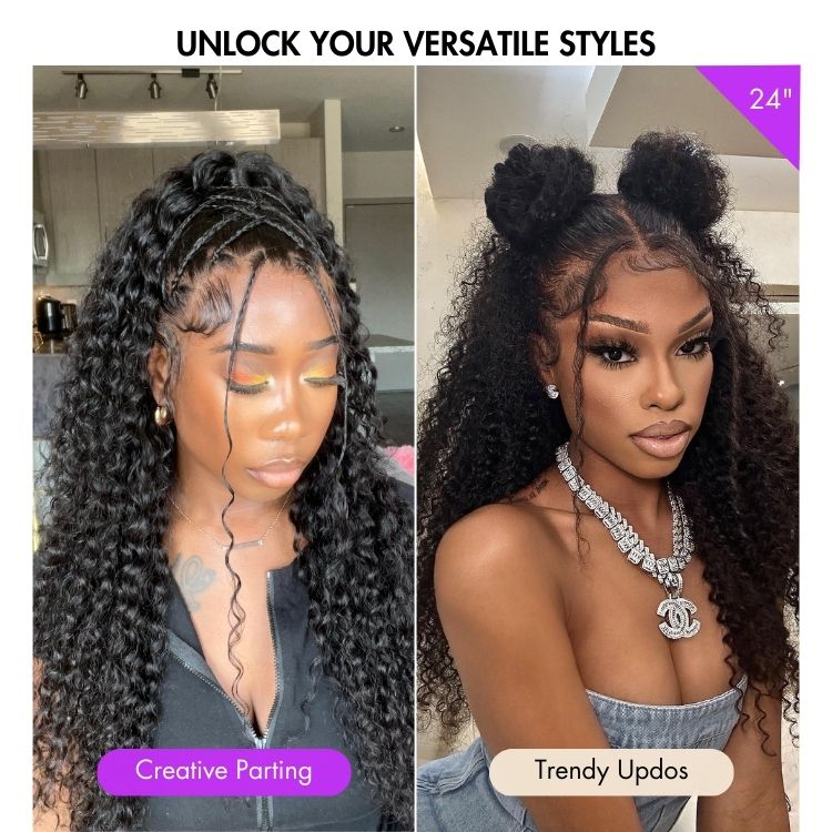 Perruque frontale prête à l’emploi 13x5 | Perruque longue en dentelle HD sans colle Nature Max Deep Wave d'une oreille à l'autre